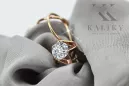 Zircon Original Vintage 14K Rose Gold Earrings Vintage vec142r